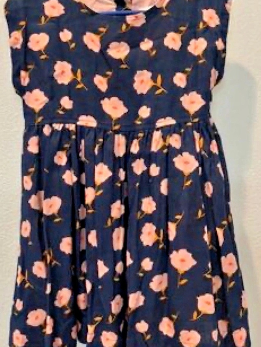 Pink Chicken Girls Floral Cotton Dress Size 7